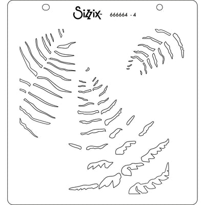 View 6 of Fern Layered Stencil - Sizzix