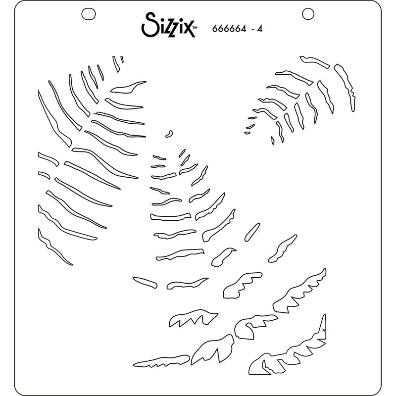 View 6 of Fern Layered Stencil - Sizzix