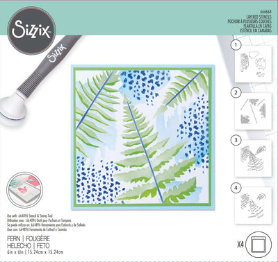 Fern Layered Stencil - Sizzix