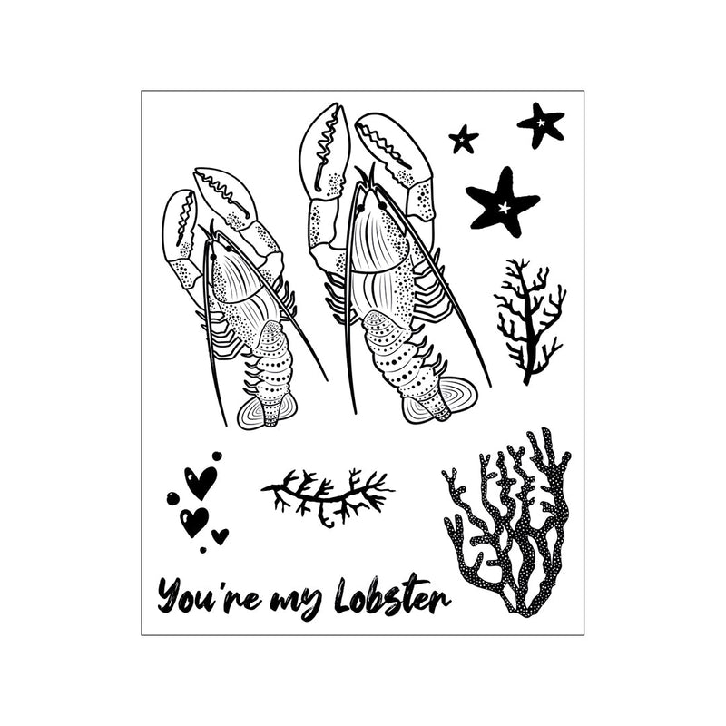 View 4 of You Are My Lobster Framelits Die Set w/Stamps - Sizzix