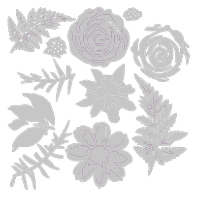 View 4 of Flowers & Fern Thinlits Die Set - Sizzix