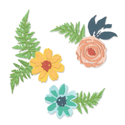 View 5 of Flowers & Fern Thinlits Die Set - Sizzix