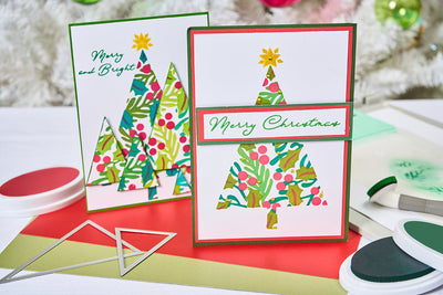 View 2 of Happy Holidays A6 Layered Stencils - Cosmopolitan Christmas by Stacey Park (4pcs) - Sizzix