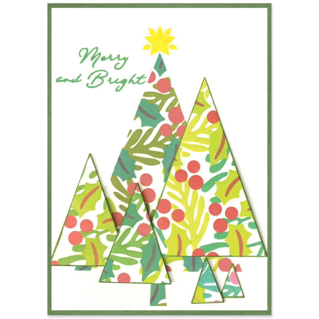 View 5 of Happy Holidays A6 Layered Stencils - Cosmopolitan Christmas by Stacey Park (4pcs) - Sizzix