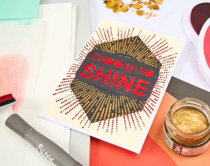 Shine Bright #2 A6 Stencil - Cosmopolitan by Stacey Park - Sizzix