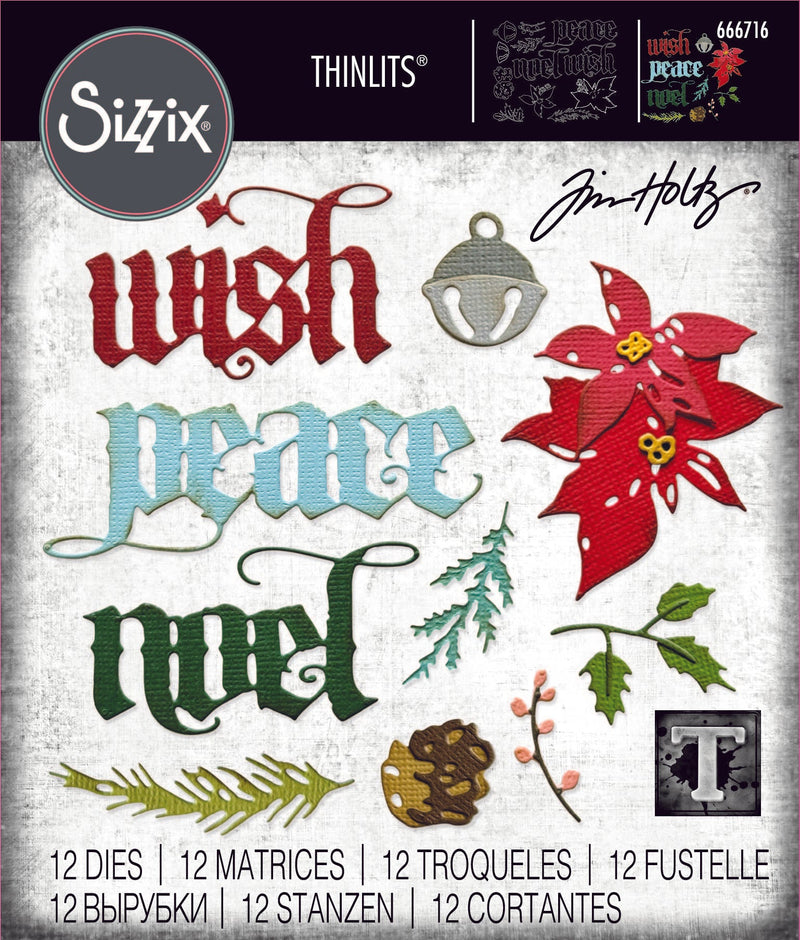 Holiday Classic Thinlits Die Set - Back from the Vault by Tim Holtz - Sizzix