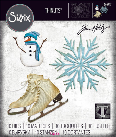 Winter Wishes Thinlits Die Set - Back from the Vault by Tim Holtz - Sizzix