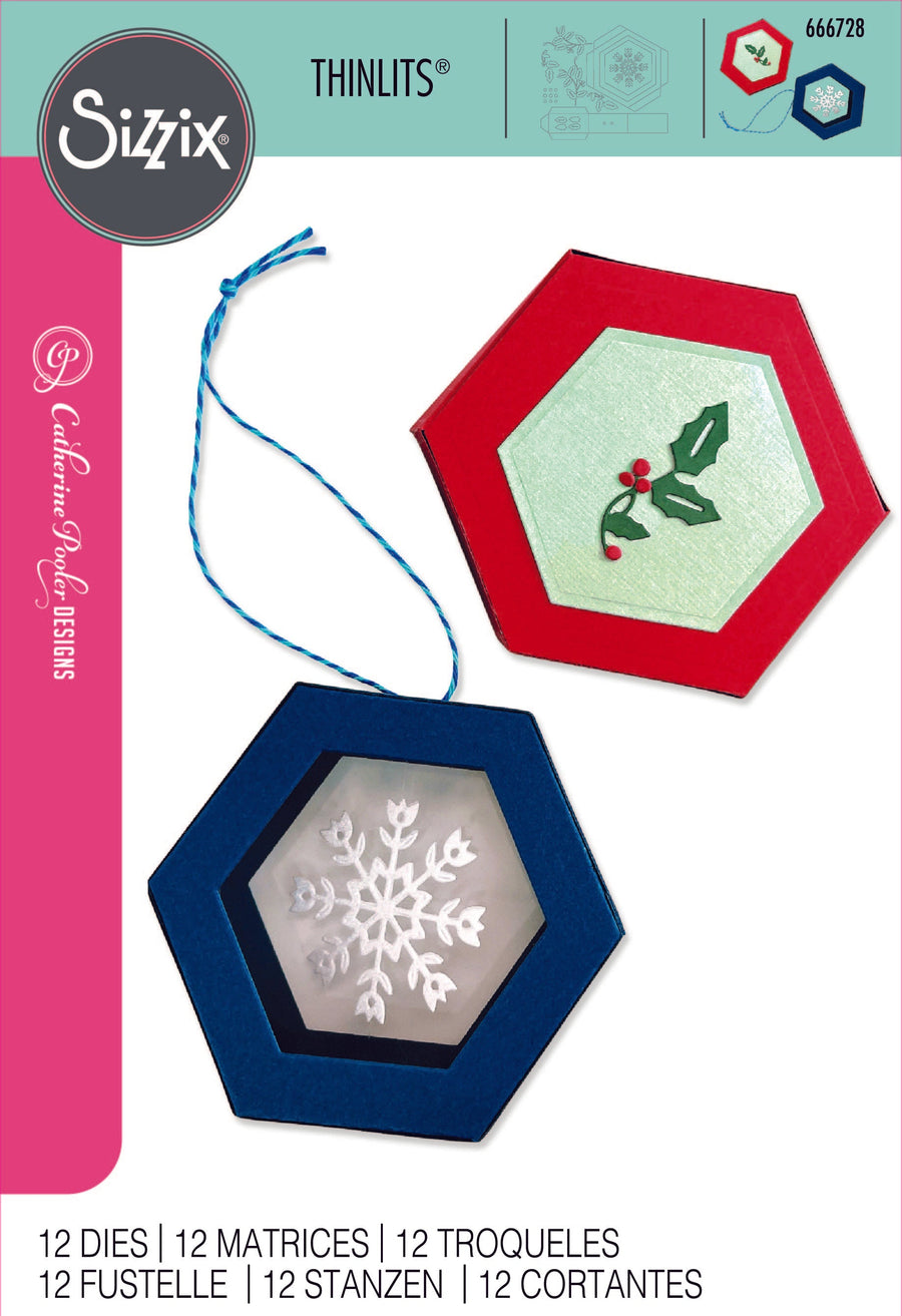 Hanging Ornament Box Thinlits Die Set by Catherine Pooler - Sizzix