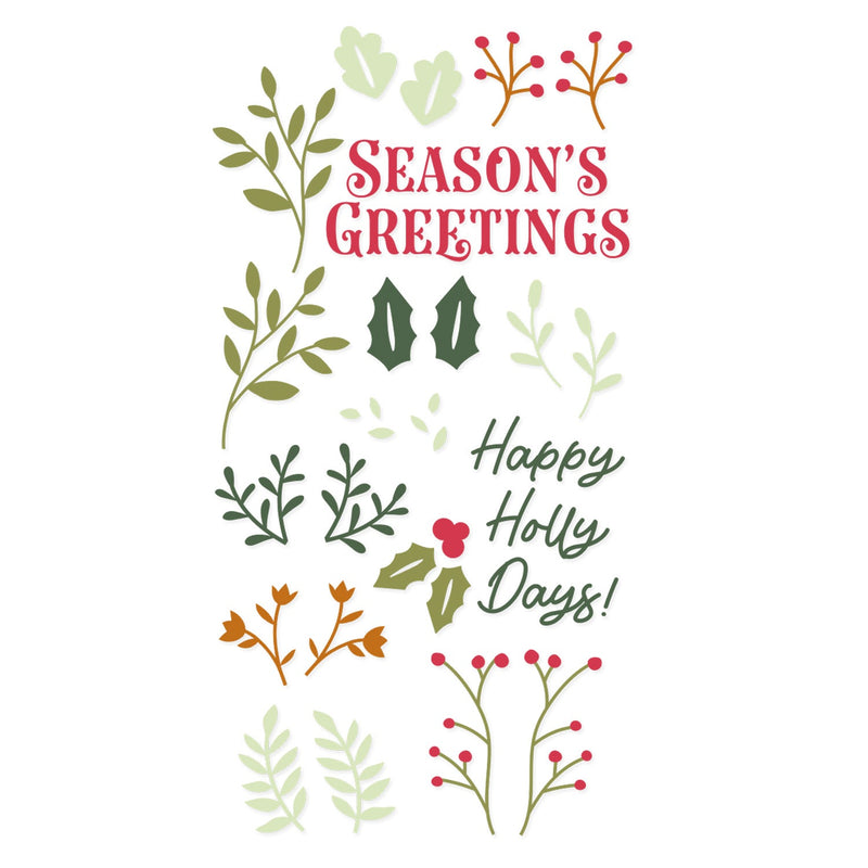 View 10 of Happy Holly Days Clear Stamps Set by Catherine Pooler - Sizzix