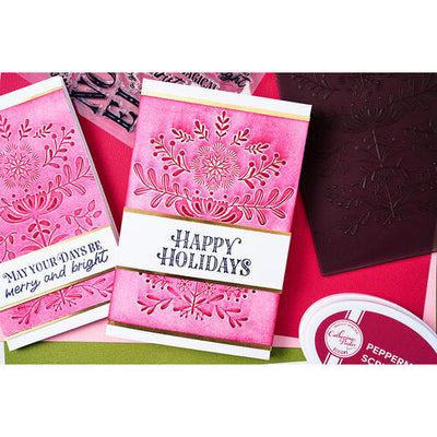 View 2 of Yuletide 3-D Textured Impressions Embossing Folder by Catherine Pooler - Sizzix