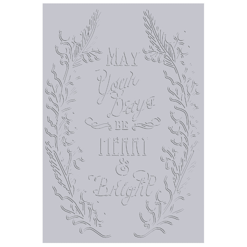 View 3 of Merry & Bright 3-D Textured Impressions Embossing Folder by Jen Long - Sizzix