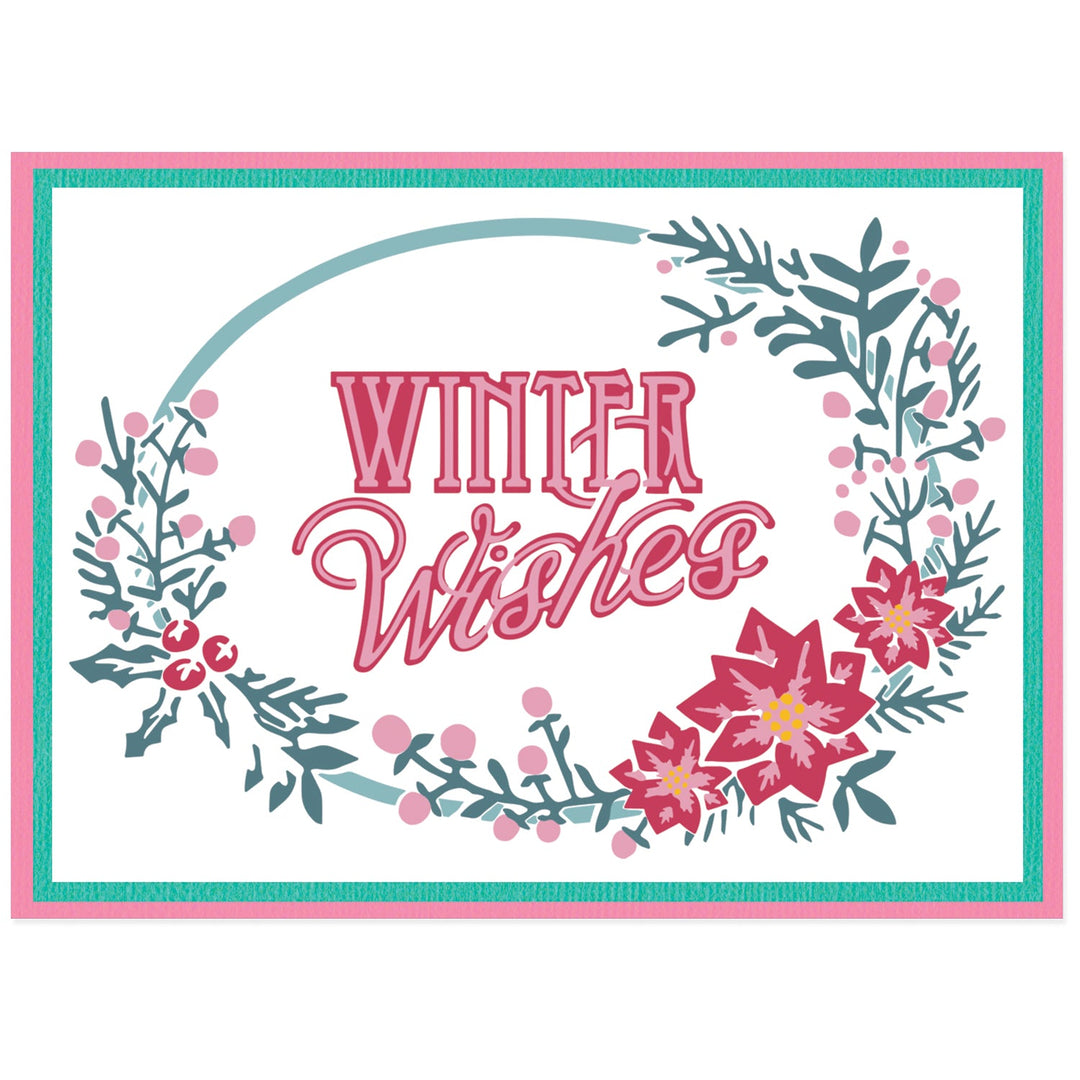 View 6 of Winter Wishes #3 A6 Layered Stencils by Jen Long - Sizzix