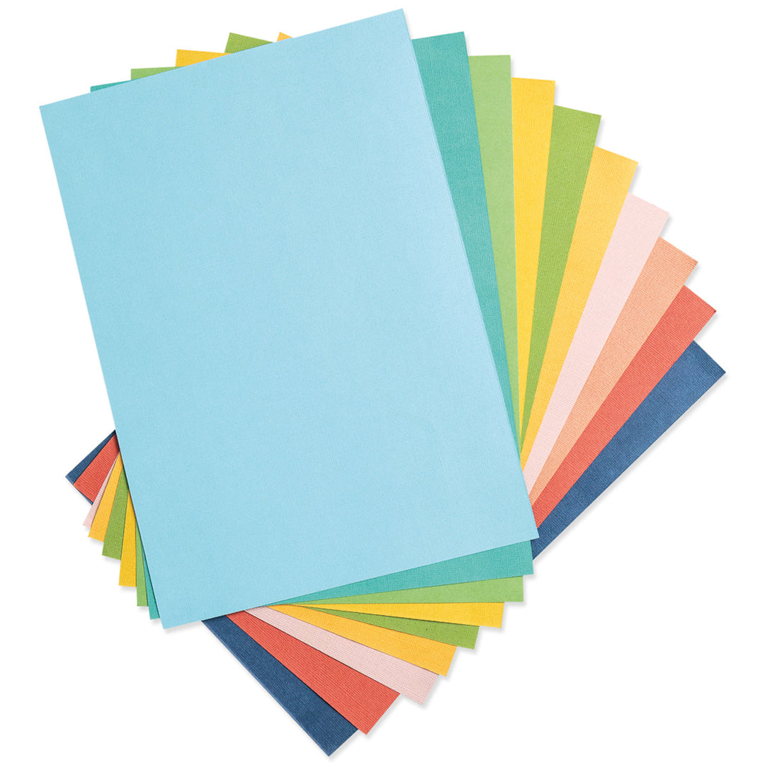 Summer Colors Surfacez Cardstock A4 - Sizzix