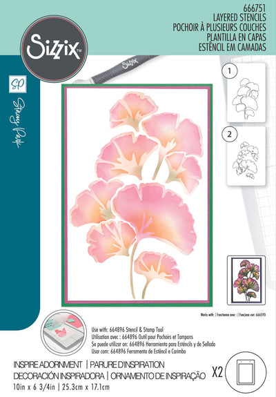 Inspire Adornment A5 Stencil - Cosmopolitan - Stacey Park - Sizzix