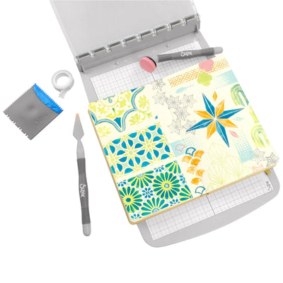 View 2 of Geometric Clear Stamps Set w/ Layering Stencils - Studio by Vic Hollins - Sizzix