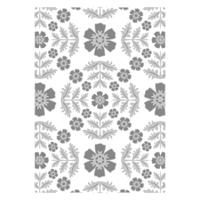 View 3 of Floral Damask Textured Impressions A5 Embossing Folder - Eileen Hull - Sizzix