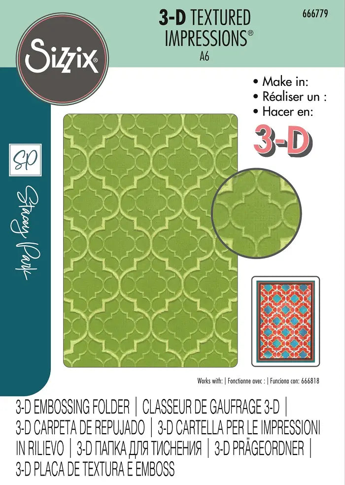 Textures from Afar 3-D Textured Impressions Embossing Folder by Stacey Park - Sizzix