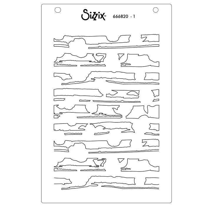 View 3 of Serene Sophisticate #2 A6 Stencil (4 pack) by Stacey Park - Sizzix