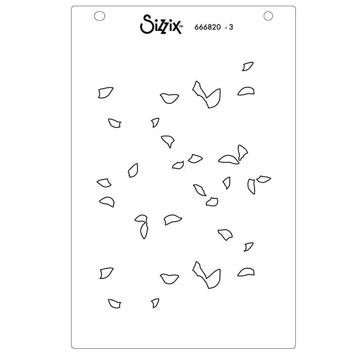 View 5 of Serene Sophisticate #2 A6 Stencil (4 pack) by Stacey Park - Sizzix