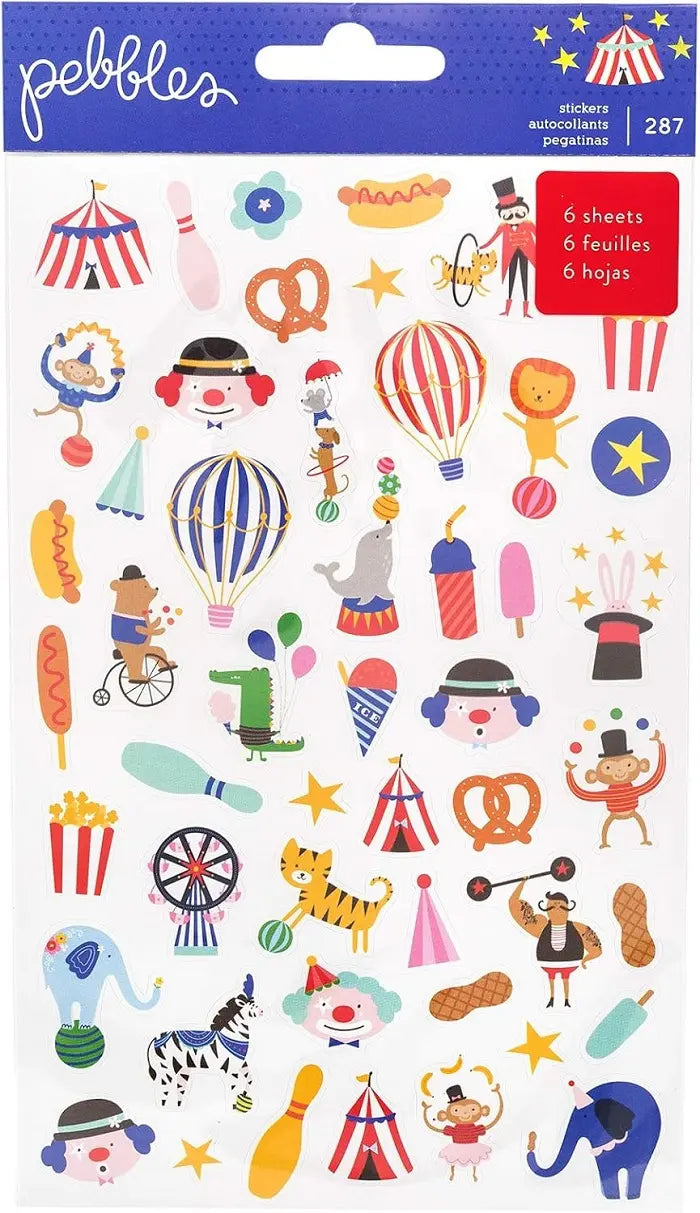 Big Top Dreams Mini Sticker Book Gold Foil 287 Pieces - American Crafts