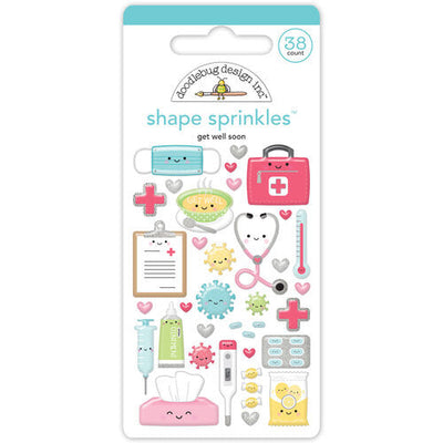 Get Well Soon Shape Sprinkles - Doodlebug Design