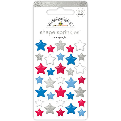 Star Spangled Shape Sprinkles - Doodlebug Design