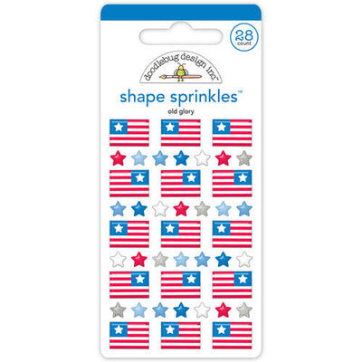 Old Glory Shape Sprinkles - Doodlebug Design