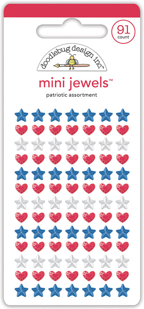 Patriotic Assortment Mini Jewels - Doodlebug Design