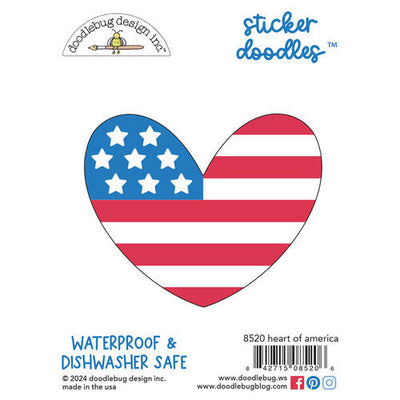 Heart Of America Sticker Doodles - Doodlebug Design