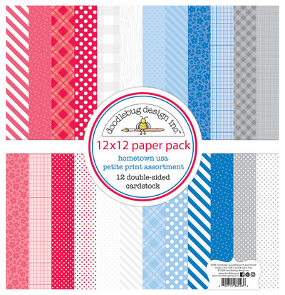 Hometown USA  Petite Prints Assortment Pack - Doodlebug Design