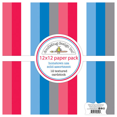 Hometown USA Textured Cardstock Assortment Pack - Doodlebug Design