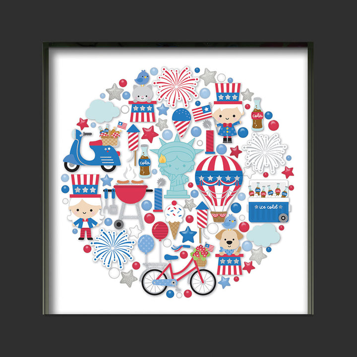 View 2 of Hometown USA  Shadow Box Kit - Doodlebug Design