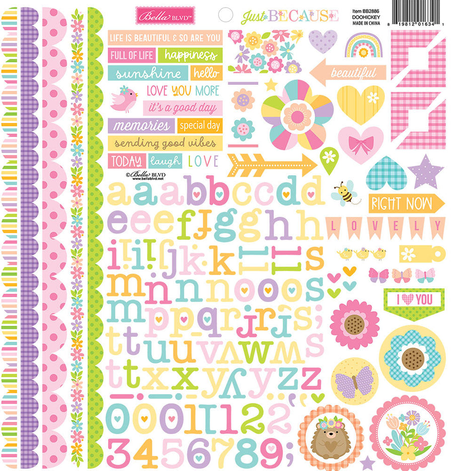 Just Because Doohickey Cardstock Stickers - Bella Blvd