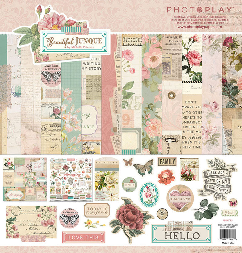 Beautiful Junque 12" x 12" Collection Pack - PhotoPlay