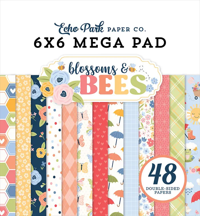 Blossoms And Bees Cardmakers 6x6 Mega Pad - Echo Park