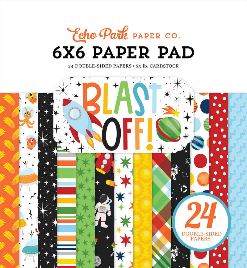 Blast Off 6" x 6" Paper Pad - Echo Park