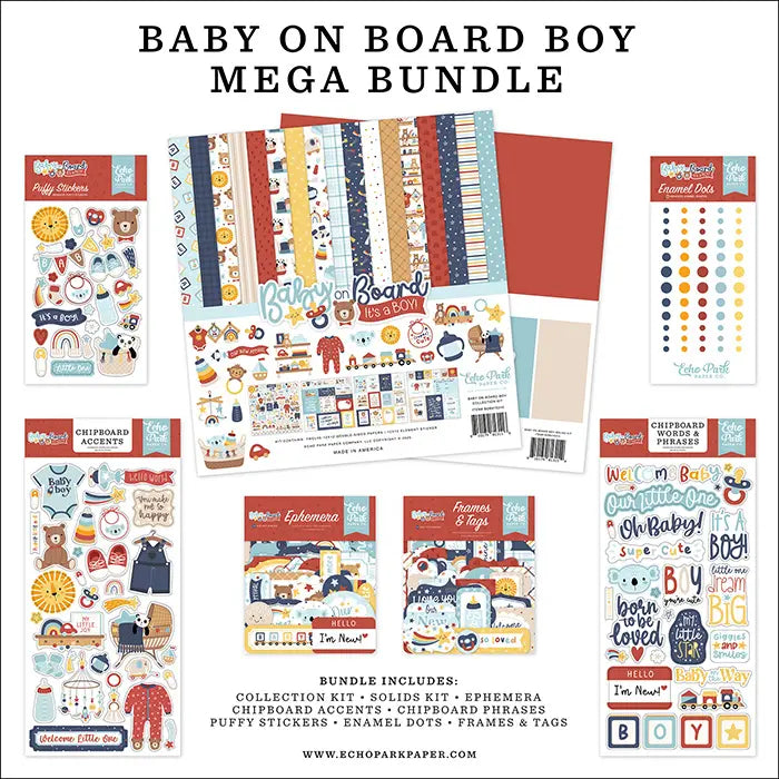 Baby On Board Boy Mega Bundle - Echo Park