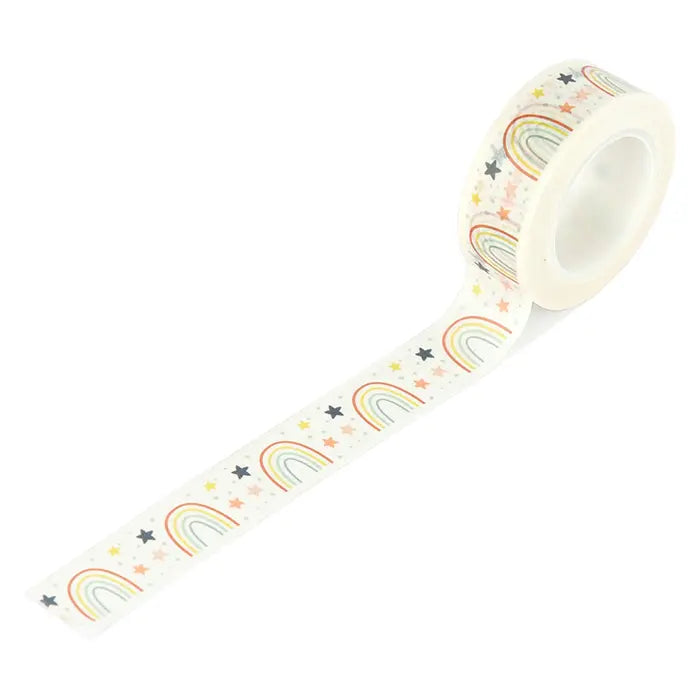 Rainbows And Stars Washi Tape - Baby On Board Girl - Echo Park