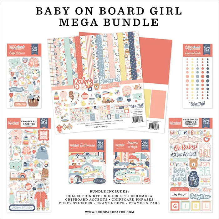 Baby On Board Girl Mega Bundle - Echo Park