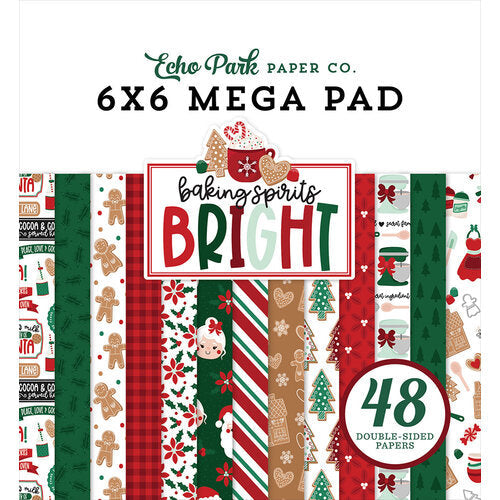 Baking Spirits Bright Cardmakers 6" x 6" Mega Pad - Echo Park  