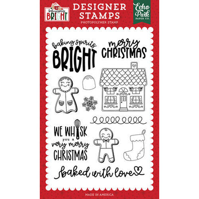 Gingerbread Stamp Set - Baking Spirits Bright - Echo Park