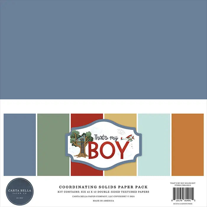 That's My Boy Solids Kit - Carta Bella