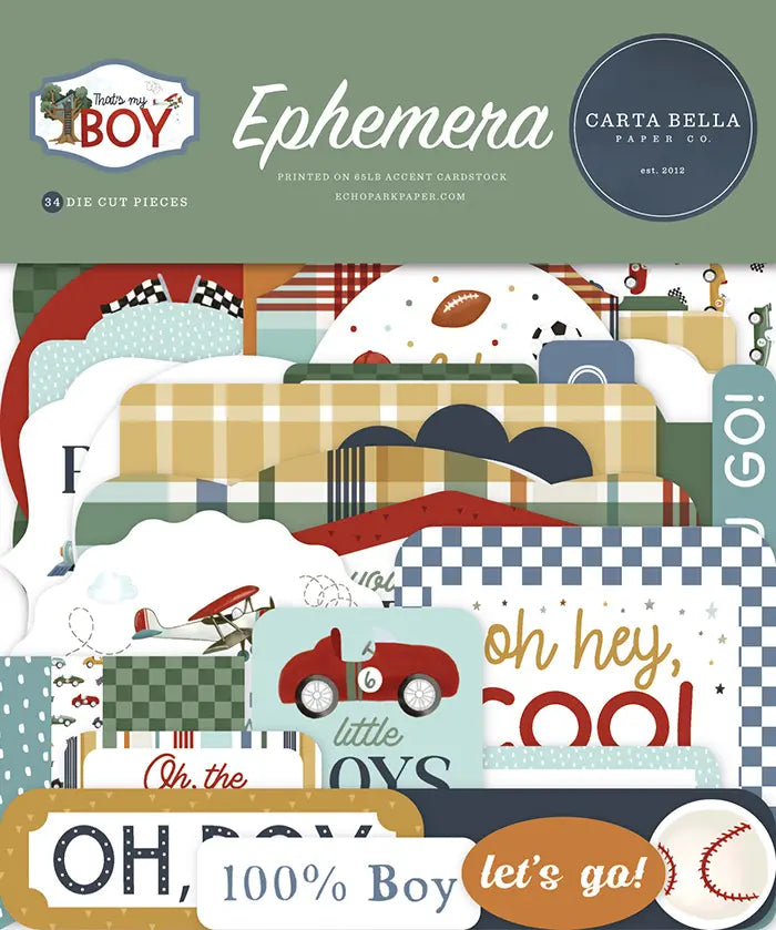 That's My Boy Ephemera - Carta Bella