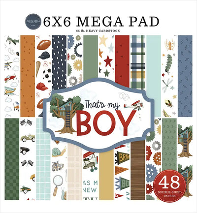 That's My Boy Cardmakers 6" x 6" Mega Pad - Carta Bella