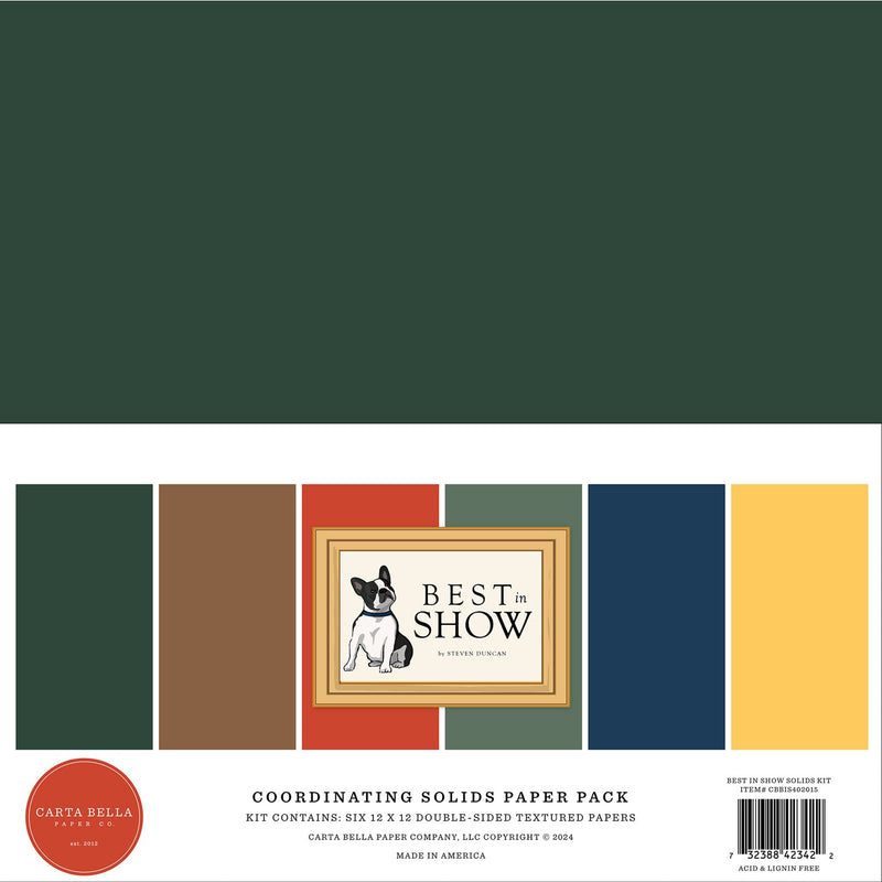 Best In Show 12" x 12" Solids Kit - Carta Bella