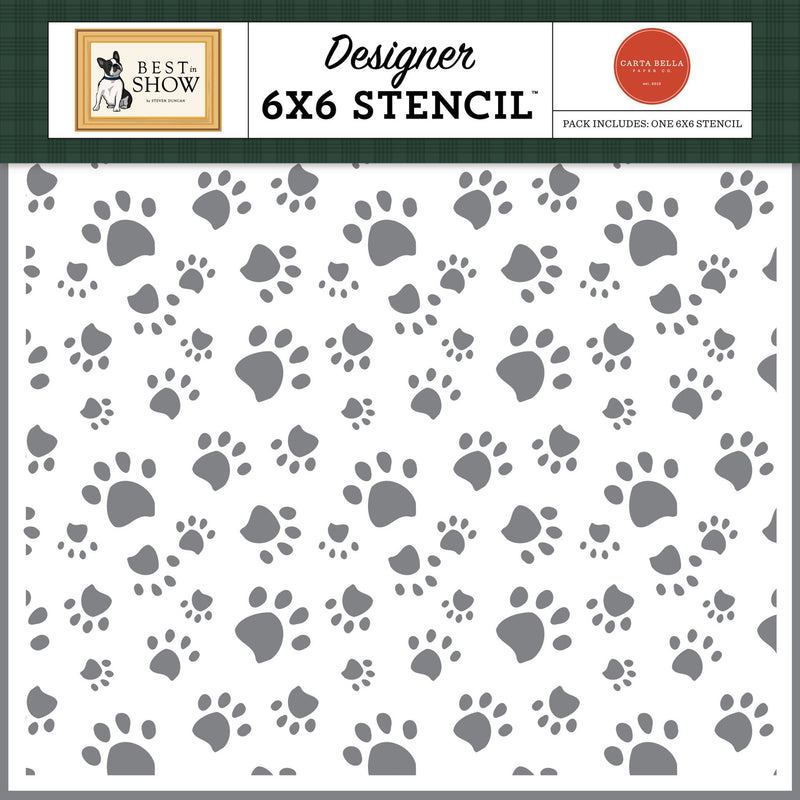 My Dog Prints Stencil - Best In Show - Carta Bella