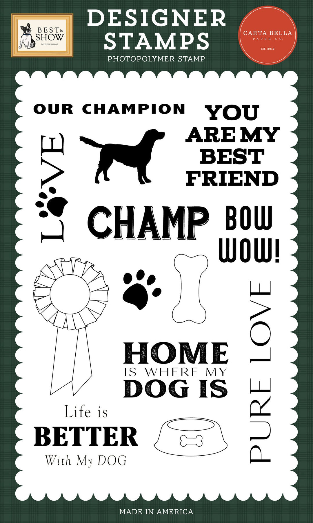 Our Champion Stamp Set - Best In Show - Carta Bella