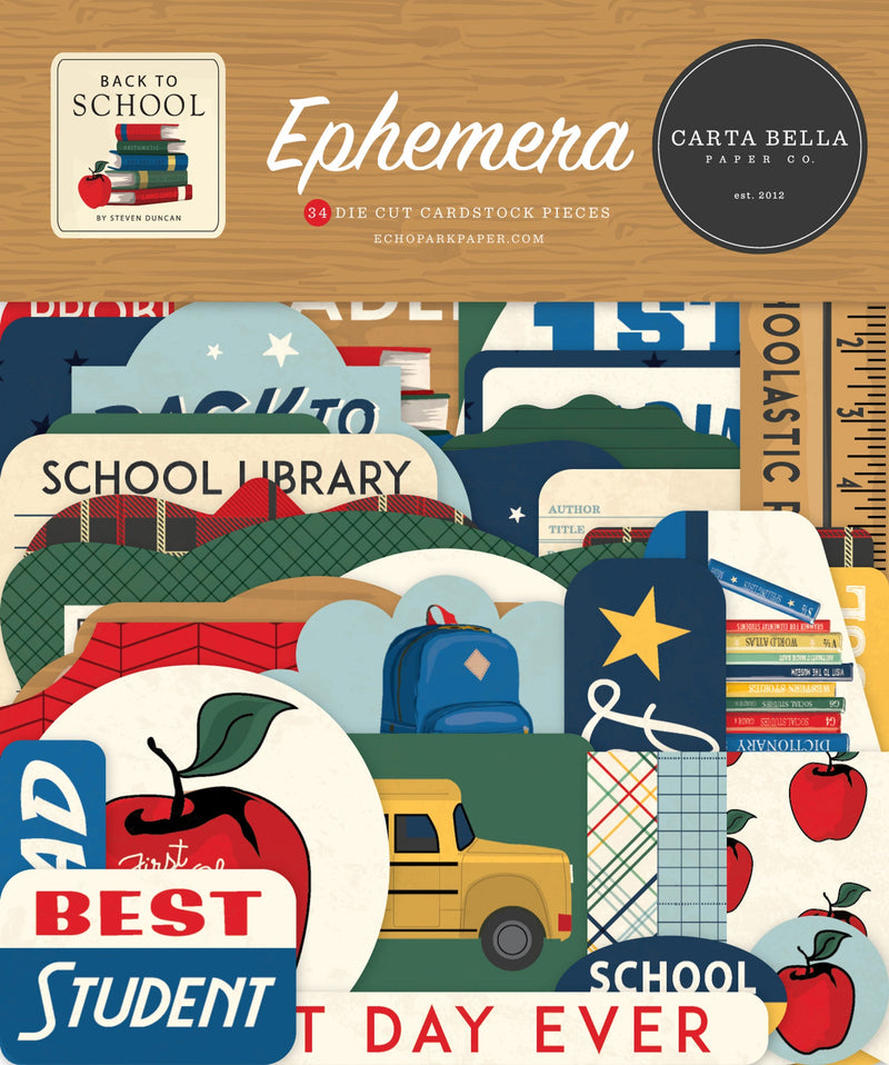 Back To School Ephemera - Carta Bella