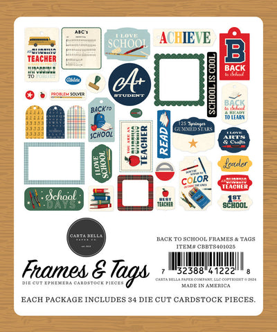 View 3 of Back To School Frames & Tags - Carta Bella