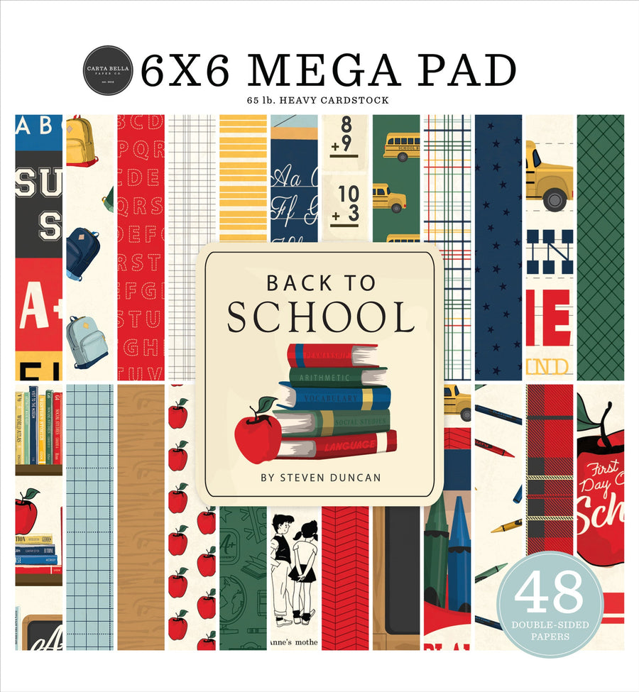 Back To School 6" x 6" Mega Pad Cardmakers - Carta Bella